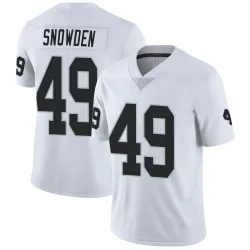 Men's Charles Snowden Las Vegas Raiders No.49 Limited Vapor Untouchable Jersey - White