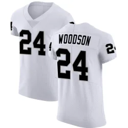 Men's Charles Woodson Las Vegas Raiders No.24 Elite Vapor Untouchable Jersey - White