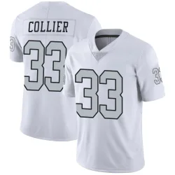Men's Chris Collier Las Vegas Raiders No.33 Limited Color Rush Jersey - White