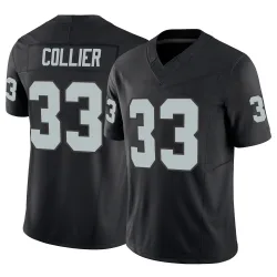 Men's Chris Collier Las Vegas Raiders No.33 Limited Vapor F.U.S.E. Jersey - Black