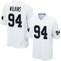 Men's Christian Wilkins Las Vegas Raiders No.94 Game Jersey - White