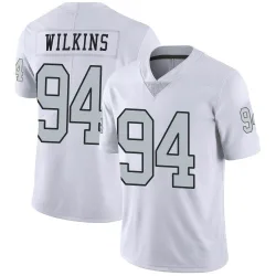 Men's Christian Wilkins Las Vegas Raiders No.94 Limited Color Rush Jersey - White