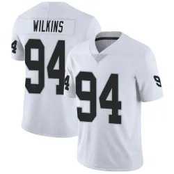 Men's Christian Wilkins Las Vegas Raiders No.94 Limited Vapor Untouchable Jersey - White