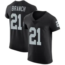 Men's Cliff Branch Las Vegas Raiders No.21 Elite Team Color Vapor Untouchable Jersey - Black