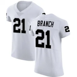 Men's Cliff Branch Las Vegas Raiders No.21 Elite Vapor Untouchable Jersey - White