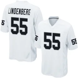 Men's Cody Lindenberg Las Vegas Raiders No.55 Game Jersey - White