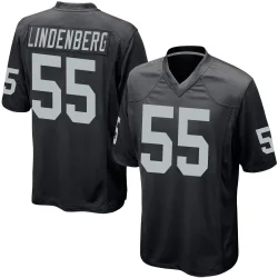 Men's Cody Lindenberg Las Vegas Raiders No.55 Game Team Color Jersey - Black