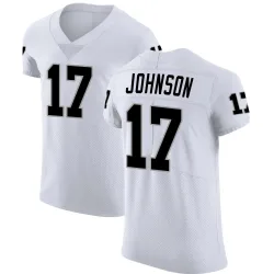 Men's Collin Johnson Las Vegas Raiders No.17 Elite Vapor Untouchable Jersey - White