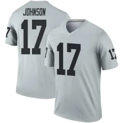 Men's Collin Johnson Las Vegas Raiders No.17 Legend Inverted Silver Jersey