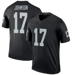 Men's Collin Johnson Las Vegas Raiders No.17 Legend Jersey - Black