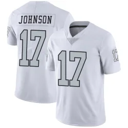 Men's Collin Johnson Las Vegas Raiders No.17 Limited Color Rush Jersey - White