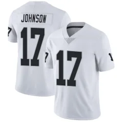 Men's Collin Johnson Las Vegas Raiders No.17 Limited Vapor Untouchable Jersey - White