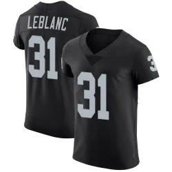 Men's Cre'Von LeBlanc Las Vegas Raiders No.31 Elite Team Color Vapor Untouchable Jersey - Black