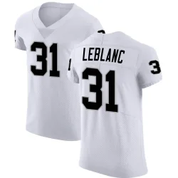 Men's Cre'Von LeBlanc Las Vegas Raiders No.31 Elite Vapor Untouchable Jersey - White