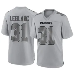 Men's Cre'Von LeBlanc Las Vegas Raiders No.31 Game Atmosphere Fashion Jersey - Gray