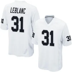 Men's Cre'Von LeBlanc Las Vegas Raiders No.31 Game Jersey - White