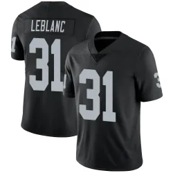 Men's Cre'Von LeBlanc Las Vegas Raiders No.31 Limited Team Color Vapor Untouchable Jersey - Black