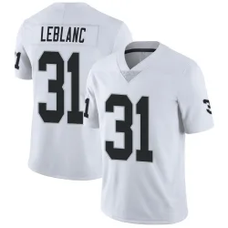 Men's Cre'Von LeBlanc Las Vegas Raiders No.31 Limited Vapor Untouchable Jersey - White