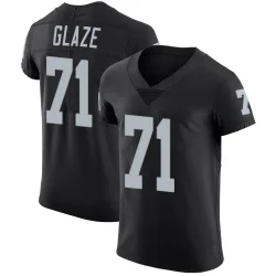 Men's DJ Glaze Las Vegas Raiders No.71 Elite Team Color Vapor Untouchable Jersey - Black