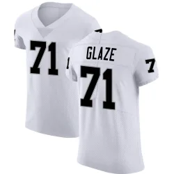 Men's DJ Glaze Las Vegas Raiders No.71 Elite Vapor Untouchable Jersey - White