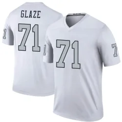 Men's DJ Glaze Las Vegas Raiders No.71 Legend Color Rush Jersey - White