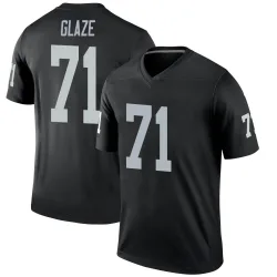 Men's DJ Glaze Las Vegas Raiders No.71 Legend Jersey - Black