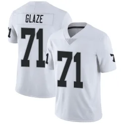Men's DJ Glaze Las Vegas Raiders No.71 Limited Vapor Untouchable Jersey - White