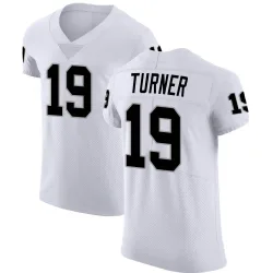 Men's DJ Turner Las Vegas Raiders No.19 Elite Vapor Untouchable Jersey - White