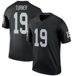 Men's DJ Turner Las Vegas Raiders No.19 Legend Jersey - Black