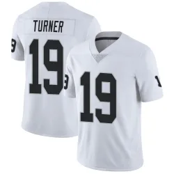 Men's DJ Turner Las Vegas Raiders No.19 Limited Vapor Untouchable Jersey - White
