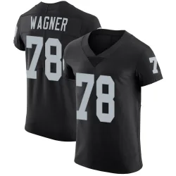 Men's Dalton Wagner Las Vegas Raiders No.78 Elite Team Color Vapor Untouchable Jersey - Black