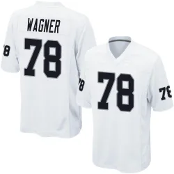 Men's Dalton Wagner Las Vegas Raiders No.78 Game Jersey - White