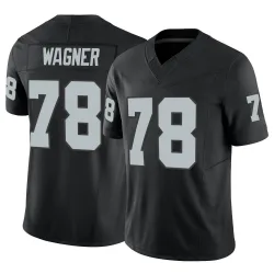 Men's Dalton Wagner Las Vegas Raiders No.78 Limited Vapor F.U.S.E. Jersey - Black