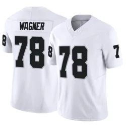 Men's Dalton Wagner Las Vegas Raiders No.78 Limited Vapor F.U.S.E. Jersey - White