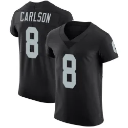 Men's Daniel Carlson Las Vegas Raiders No.8 Elite Team Color Vapor Untouchable Jersey - Black