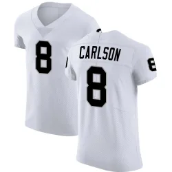 Men's Daniel Carlson Las Vegas Raiders No.8 Elite Vapor Untouchable Jersey - White