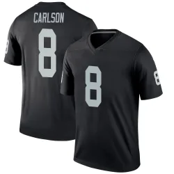Men's Daniel Carlson Las Vegas Raiders No.8 Legend Jersey - Black