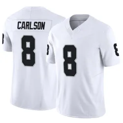 Men's Daniel Carlson Las Vegas Raiders No.8 Limited Vapor F.U.S.E. Jersey - White