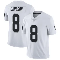 Men's Daniel Carlson Las Vegas Raiders No.8 Limited Vapor Untouchable Jersey - White