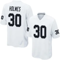 Men's Darnay Holmes Las Vegas Raiders No.30 Game Jersey - White