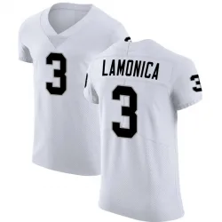 Men's Daryle Lamonica Las Vegas Raiders No.3 Elite Vapor Untouchable Jersey - White