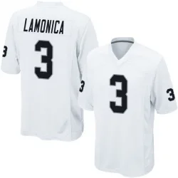 Men's Daryle Lamonica Las Vegas Raiders No.3 Game Jersey - White