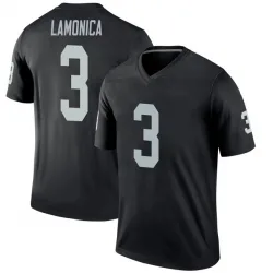 Men's Daryle Lamonica Las Vegas Raiders No.3 Legend Jersey - Black
