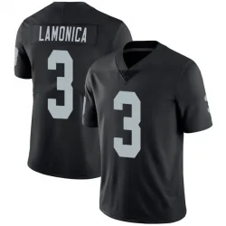 Men's Daryle Lamonica Las Vegas Raiders No.3 Limited Team Color Vapor Untouchable Jersey - Black