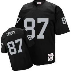 Men's Dave Casper Las Vegas Raiders No.87 Authentic Throwback Jersey - Black