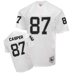 Men's Dave Casper Las Vegas Raiders No.87 Authentic Throwback Jersey - White