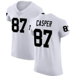 Men's Dave Casper Las Vegas Raiders No.87 Elite Vapor Untouchable Jersey - White
