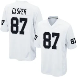 Men's Dave Casper Las Vegas Raiders No.87 Game Jersey - White