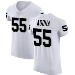 Men's David Agoha Las Vegas Raiders No.55 Elite Vapor Untouchable Jersey - White