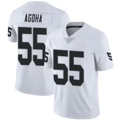 Men's David Agoha Las Vegas Raiders No.55 Limited Vapor Untouchable Jersey - White